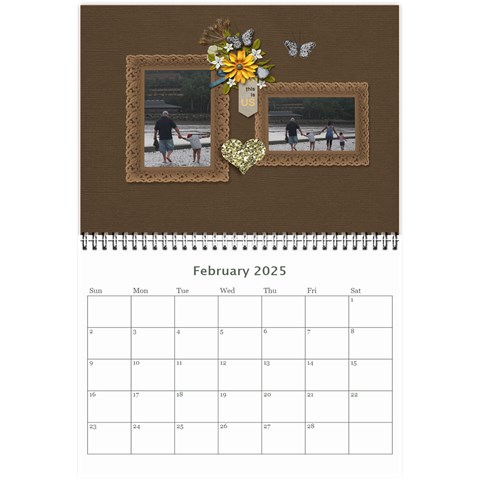 Wall Calendar 8 5 X 6: Together As Family By Jennyl Feb 2025