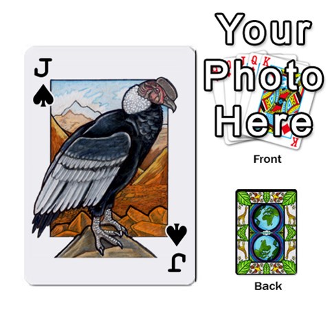 Jack Animals Poker Set By Angela Front - SpadeJ