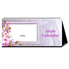 Pretty Floral Desktop Calendar
