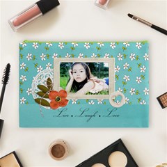 Cosmetic Bag (l): Live Love Laugh