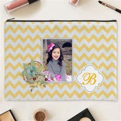 Cosmetic Bag (xxxl): Yellow Chevron
