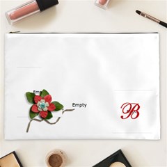 Cosmetic Bag (XXL): Red Chevron Cosmetic Bag (XXL): Red Chevron