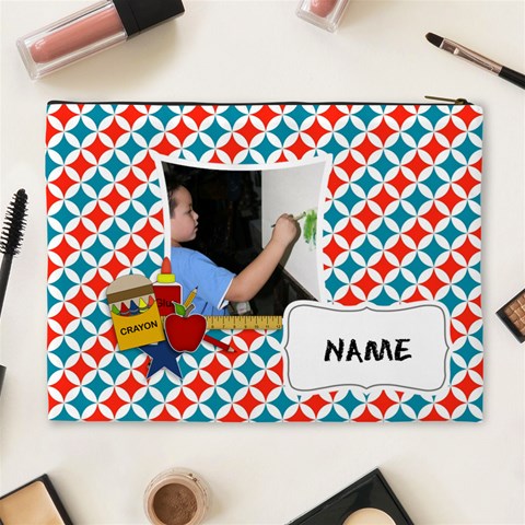 Cosmetic Bag (xl): School Stuff2 By Jennyl Back