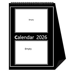 Black And White Mutli Photo Calendar 2026