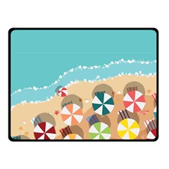 summer - 50  x 40  Fleece Blanket (Small)