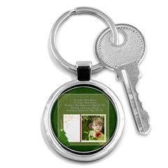merry christmas - Key Chain (Round)