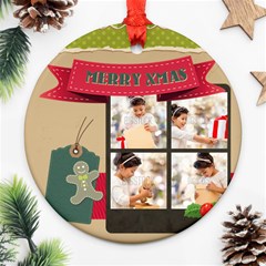 xmas - Round Ornament (Two Sides) xmas - Round Ornament (Two Sides)