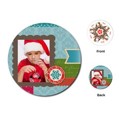 xmas - Playing Cards Single Design (Round) xmas - Playing Cards Single Design (Round)