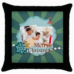 xmas - Throw Pillow Case (Black) xmas - Throw Pillow Case (Black)