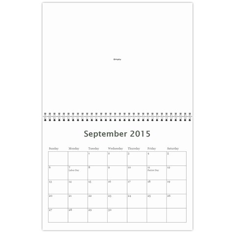 Laylas 2015 Calendar By Katy Sep 2015