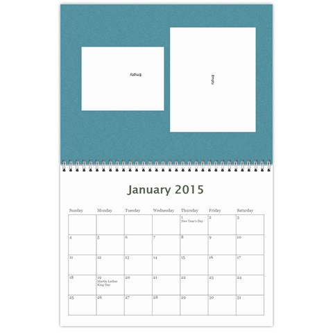 Calendar 2015 By Janet Andreasen Jan 2015
