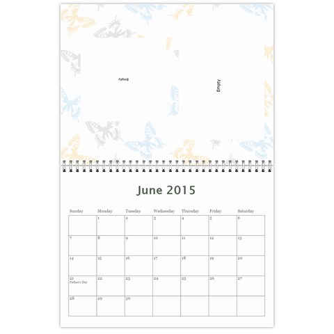 Calendar 2015 By Janet Andreasen Jun 2015