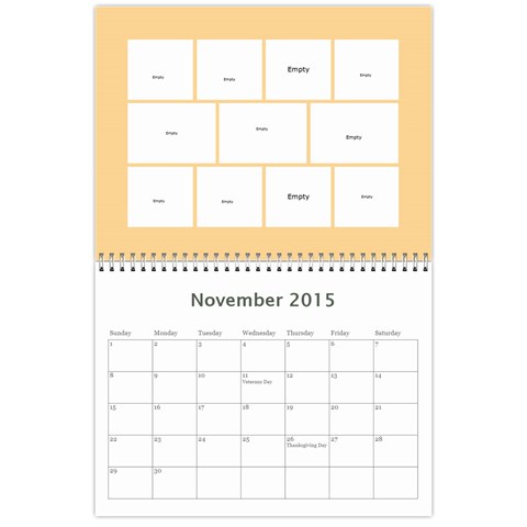 Calendar 2015 By Bekah Donohue Nov 2015