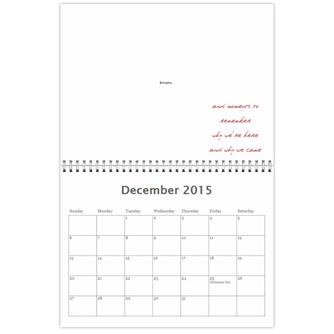 2015 Calendar By Megan Pennington Dec 2015