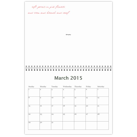 2015 Calendar By Megan Pennington Mar 2015