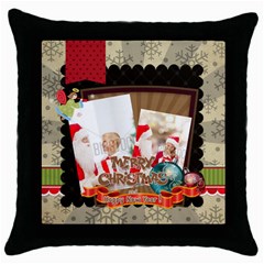 xmas - Throw Pillow Case (Black) xmas - Throw Pillow Case (Black)