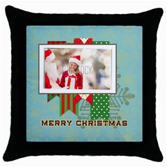 xmas - Throw Pillow Case (Black) xmas - Throw Pillow Case (Black)