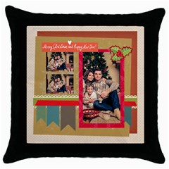 xmas - Throw Pillow Case (Black) xmas - Throw Pillow Case (Black)