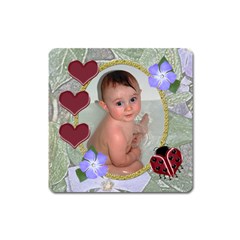 Ladybug Magnet Square