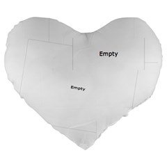 xmas - Large 19  Premium Plush Fleece Heart Shape Cushion