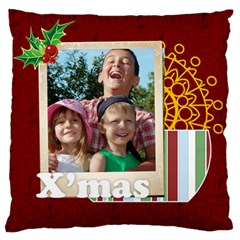 christmas - Large Premium Plush Fleece Cushion Case (One Side) christmas - Large Premium Plush Fleece Cushion Case (One Side)