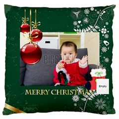 xmas - Large Premium Plush Fleece Cushion Case (One Side)