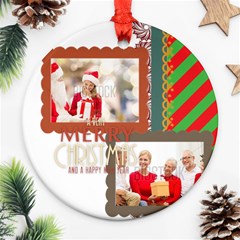 xmas - Round Ornament (Two Sides)