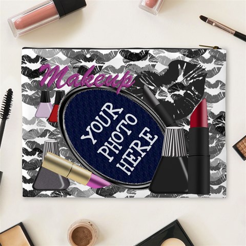 Makeup Black Cosmetic Bag Xl By Chere s Creations Back