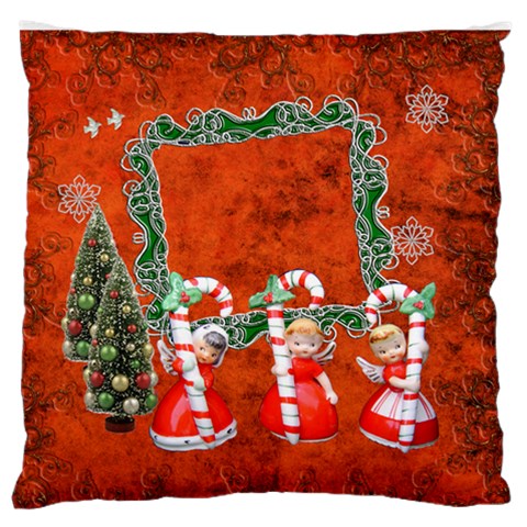 Christmas3 Large Flano Cusion Case By Ellan Front