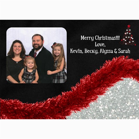 Xmas 2014 By Becky 7 x5  Photo Card - 3