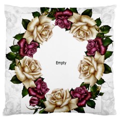 Roses and Lace Standard Flano Cushion Case - Standard Premium Plush Fleece Cushion Case (One Side)