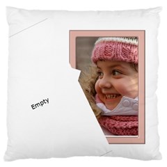 Pink Tulip Standard Flano Cushion Case - Standard Premium Plush Fleece Cushion Case (One Side)