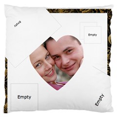 Love Standard Flano Cushion Case - Standard Premium Plush Fleece Cushion Case (One Side)