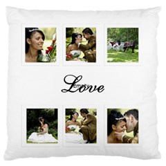 Love Standard Flano Cushion Case - Standard Premium Plush Fleece Cushion Case (One Side)