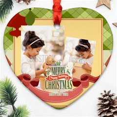 xmas - Heart Ornament (Two Sides) xmas - Heart Ornament (Two Sides)