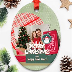 xmas - Oval Ornament (Two Sides) xmas - Oval Ornament (Two Sides)