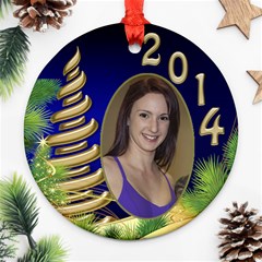 Billy Joe Christmas Round ornament 1 (2 sided) - Round Ornament (Two Sides)