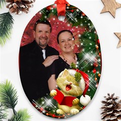 Our Family Sing Merry Christmas (2 sided) Ornament - Oval Ornament (Two Sides)