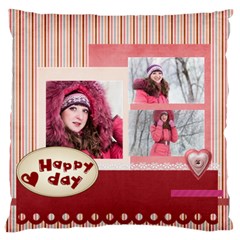 love - Large Premium Plush Fleece Cushion Case (Two Sides)