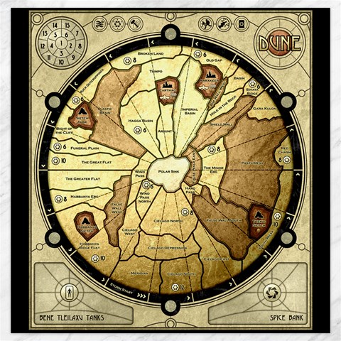 Dune Game Board 20  * 20  By Pauli Vinni 19 x19.27  Canvas - 1