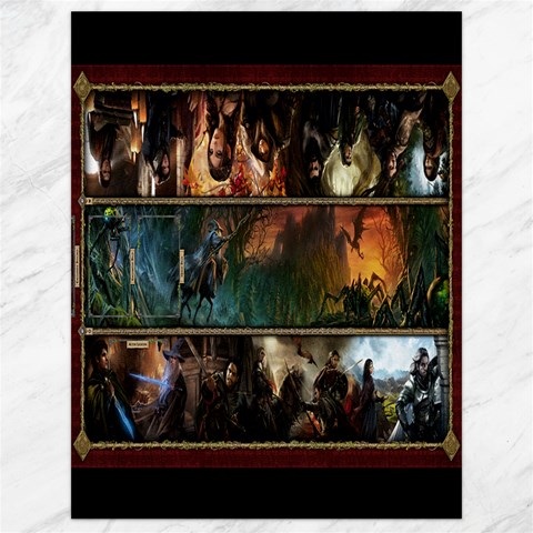 Lotr Play Mat1 By Pauli Vinni 17.8 x23.08  Canvas - 1