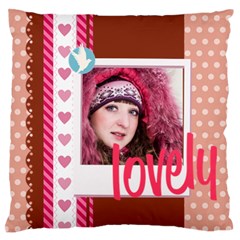 love - Large Premium Plush Fleece Cushion Case (Two Sides) love - Large Premium Plush Fleece Cushion Case (Two Sides)