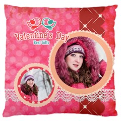 love - Large Premium Plush Fleece Cushion Case (Two Sides)