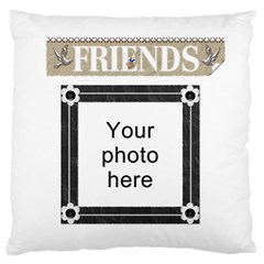Friends Black Flano Cushion Case (2 sides) - Standard Premium Plush Fleece Cushion Case (Two Sides)