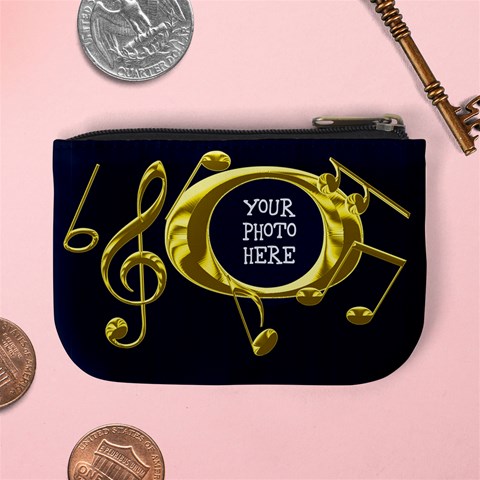 Golden Music Mini Coin Purse By Chere s Creations Back
