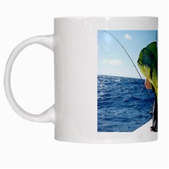 Green Tropical Fisher - White Mug