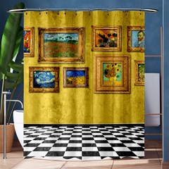 gold shower curtain - Shower Curtain 60  x 72  (Medium)
