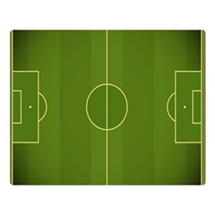 football - 80  x 56  Two Sides Premium Plush Fleece Blanket (Large)