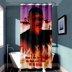 Don t Go To Hell - Shower Curtain 36  x 72  (Stall)