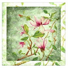 Magnolia Large Satin Scarf - 36  x 36  Square Satin Scarf